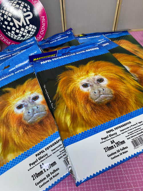 Papel fotográfico adhesivo