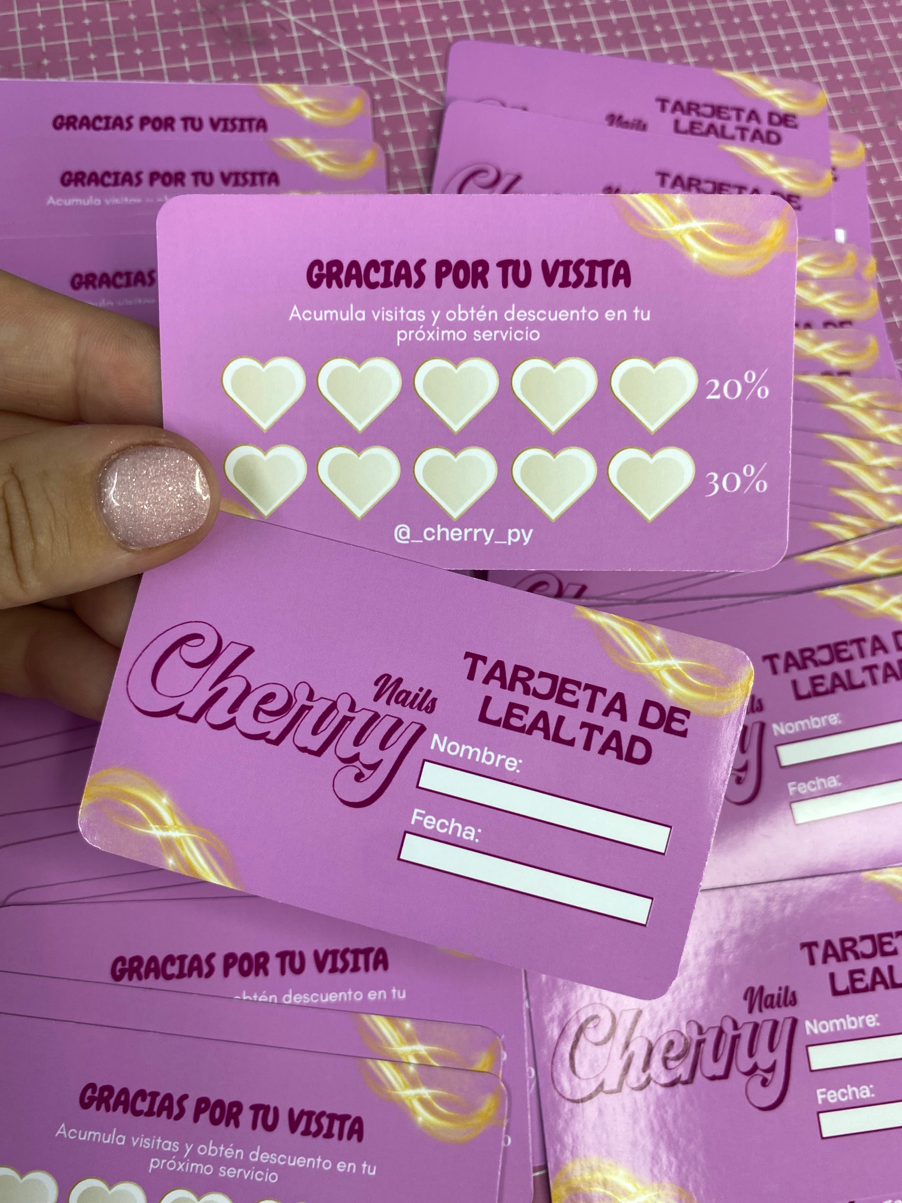 Tarjetas gift card, fidelidad , presentación